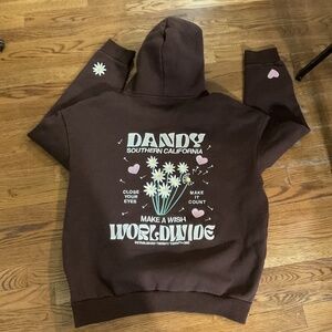 Dandy Worldwide Make a Wish Hoodie Brown